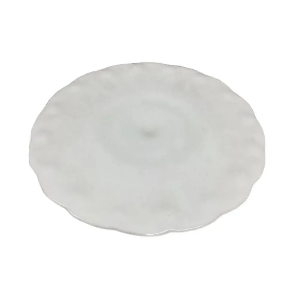 Vintage Indiana Milk Glass Pedestal Cake Stand, Teardrop Harvest Collection